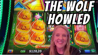 The Wolf Howled on Huff N' Even More Puff #casino #slotmachine #slots