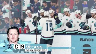 NHL 24 Gameplay: Playoff mode - Seattle Kraken vs Vancouver Canucks - (Xbox Series X) [4K60FPS]