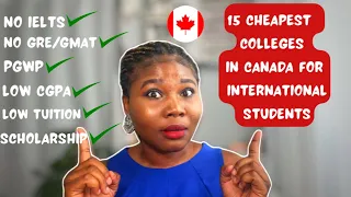 CHEAPEST COLLEGES IN CANADA🇨🇦 Pt. 1| FEE WAIVER| PGWP ELIGIBLE| IELTS WAIVER| Ms_yemisi