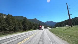 4K Driving from Bozeman to Big Sky, Montana