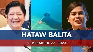 UNTV: HATAW BALITA |  September 27, 2023