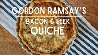 Gordon Ramsay's Bacon & Leek Quiche Recipe | Montvale Bakes