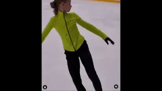 new practice footage of veronika zhilina