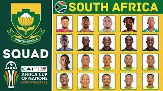 SOUTH AFRICA Official Squad AFCON 2023 | African Cup Of Nations 2023 | FootWorld