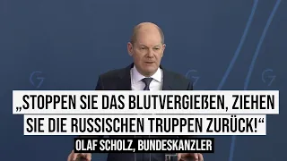 09.03.2022 #Berlin Olaf Scholz an Wladimir Putin „Stoppen Sie das Blutvergießen!" #Ukraine #Russland