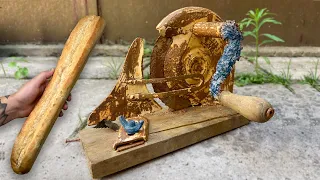 Restoration of a very rusty bread slicer