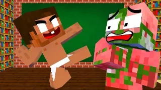 Monster School : BABY HEROBRINE CHALLENGE - Minecraft Animation