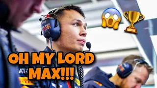 Verstappen and Albon Team Radio after Championship Win