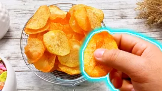 Homemade potato chips recipe: easy, crispy and delicious, chips, snack!!!