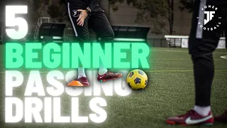 5 Beginner Passing Drills For Football / Soccer | Joner Football