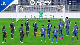 FC 24 / PELE ZIDANE RONALDINHO VS RONALDO MESSI MBAPPE NEYMAR / PENALTY SHOOTOUT / PS5 GAMEPLAY