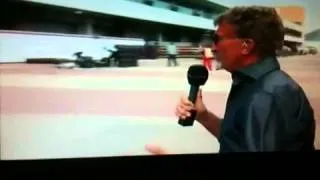 Eddie Jordan tries to interview Romain Grosjean