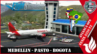 MSFS LIVE | Fenix A320 V2 | Medellin - Pasto - Bogota | South American OPS | Road to 3K