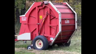 Krone Round Baler KR 181 in action How it Works Hay and Forage Baler NEIMEYER KR180 Farming WI to