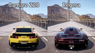 NFS Payback - Chevrolet Camaro Z28 vs Koenigsegg Regera - Drag Race