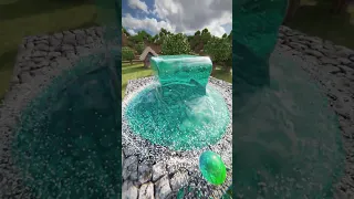 Slime with Water Physics / Minecraft RTX #shorts