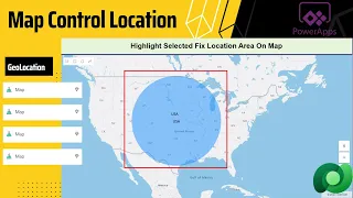 How to Highlight Selected Location Area On Map Control In PowerApps