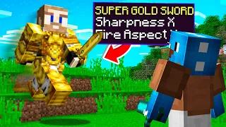 Minecraft Manhunt, But GOLD is SUPER (100k Special)