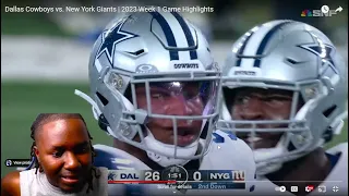 Dallas Cowboys vs. New York Giants | Week 1 2023 Game Highlights | Reaction