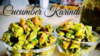 KARINDI  | North Karnataka SAVAJI STYLE CUCUMBER KARINDI  Viju's Eat in.Vijayalaxmi.A.Kalburgi