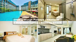 ONLY $200 Monthly rental Pattaya Thailand Budget apartment condo hotels worldwide