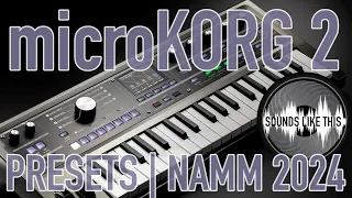 microKORG 2 | Riding the Presets at NAMM 2024