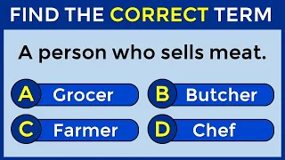 Vocabulary Challenge: Find The Correct Term! #challenge 12