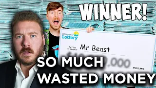 MILLIONAIRE REACTS TO MrBeast 'I Spent $1,000,000 On Lottery Tickets and WON'