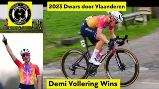 Demi Vollering Wins | 2023 Dwars door Vlaanderen | Solo Attack