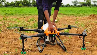 6 litres agriculture drone spraying in field