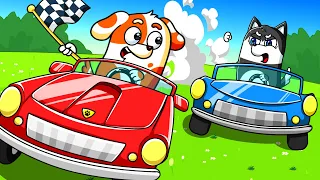 HOO DOO DAILY LIFE, Big Car Vs Small Car: Racing with Friends?! | Hoo Doo Animation