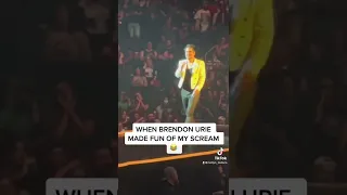 BRENDON URIE MAKING FUN OF MY SCREAM!!! (Panic At The Disco Boston Concert 09/28/22)