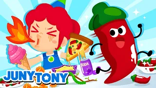 🌈 Colorful Candy, Ice Cream and More Color Songs | Flavor Song | Kids Songs | JunyTony