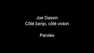 Joe Dassin-Côté banjo, côté violon-paroles