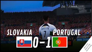 SLOVAKIA vs PORTUGAL [0-1] MATCH HIGHLIGHTS • Video Game Simulation & Recreation