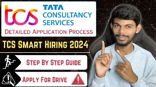 TCS Smart Hiring Application Process 2024 | Apply For Drive