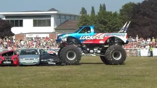 Truckfest 2013 Malvern Worcestershire UK Bigfoot 17 & Slingshot Monster Trucks