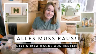 ALLES MUSS RAUS! Wir ziehen um | DIY Ideen, Upcycling und Ikea Hacks aus Material-Resten
