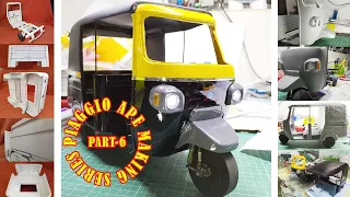 PIAGGIO APE MAKING SERIES episode 6 Miniature Ape MUD GUARD Auto Making