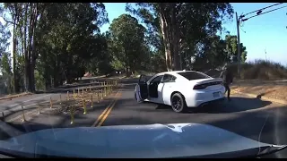 Raw video: woman escapes armed carjacking in Oakland