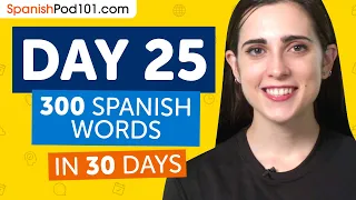 Day 25: 250/300 | Learn 300 Spanish Words in 30 Days Challenge