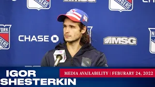 New York Rangers: Igor Shesterkin Postgame Media Availability | Feb. 24, 2022