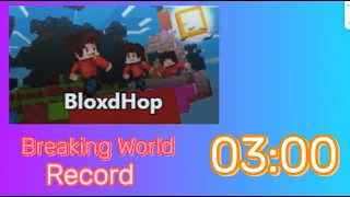 So i break world record in 03:00