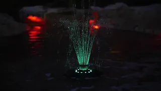 smartpond® Color Changing Floating Fountain