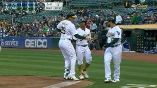 6/5/17: Healy's two homers help A's top Blue Jays