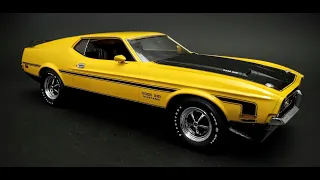ALL NEW! 1971 Ford Mustang Boss 351 1/25 Scale Model Build How To Assemble Paint Decal Revell  2023