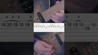 Guitar Lick Shredding Wide Interval Loop #shorts #guitarlesson #guitarshred