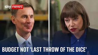 In full: Chancellor Jeremy Hunt speaks to political editor Beth Rigby about Budget 2024