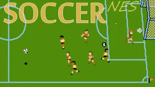 Soccer (NES Dendy Famicom 8bit) - Full Walkthrough Longplay no commentary - Игра футбол на Денди