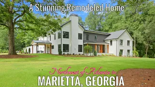 INCREDIBLE 5 BDRM, 4.5 BATH REMODELED HOME W/NO HOA FOR SALE IN MARIETTA, GA, NW OF ATLANTA